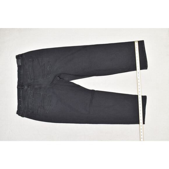 American Eagle Black Curvy Straight Jeans Plus Size 18 Regular Cotton Blend - Picture 4 of 8